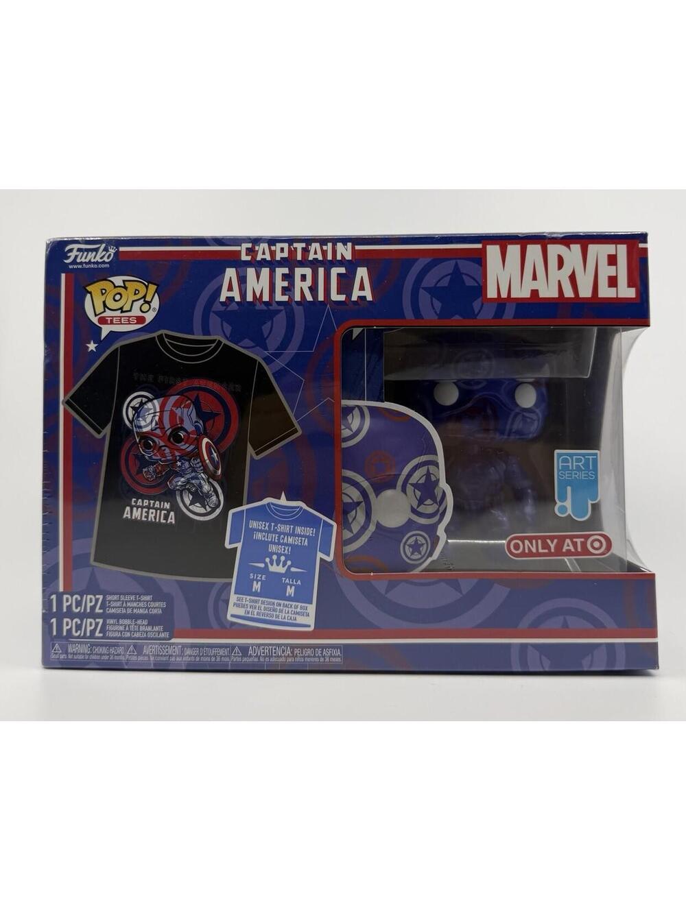 Funko POP! Collector's Box Captain America Marvel Patriotic Age POP Tee Target M
